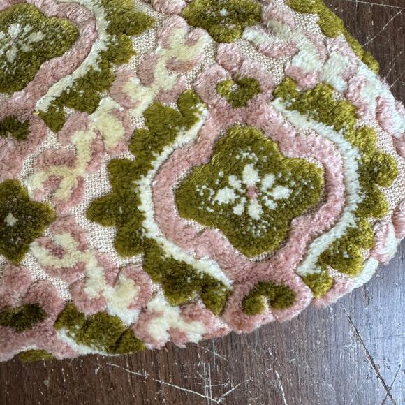 Vintage‎ Flower Tapestry White Pink And Brown Chain Strap Purse Made In Japan - Picture 3 of 9